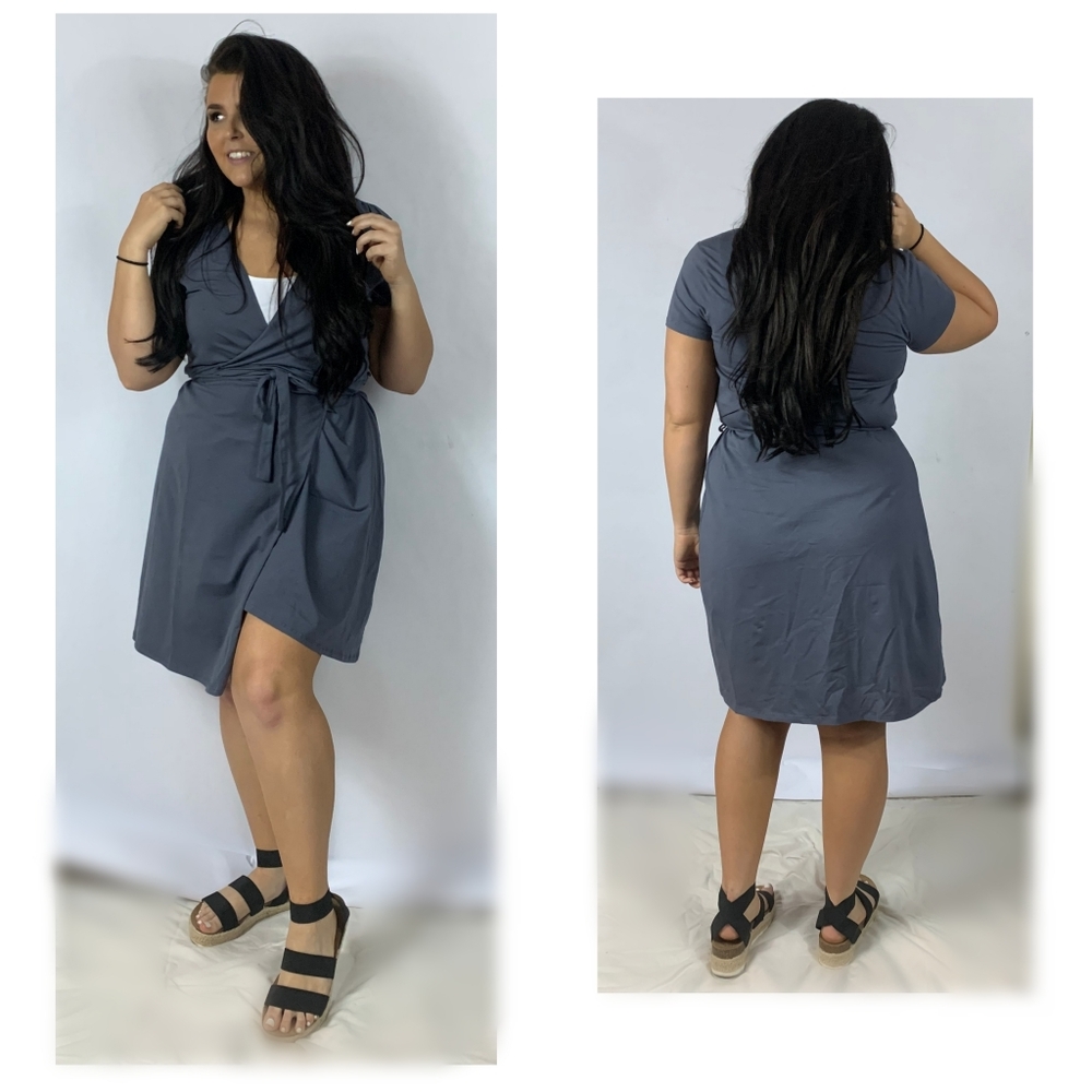 PACT wrap dress sz M